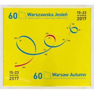 Audio chronicle (7 CDs) and program book of the 60th Edition of the Warsaw Autumn International Festival of Contemporary Music, 2017.