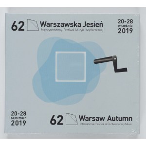 Audio chronicle (3 CDs) and program book of the 62nd Edition of the Warsaw Autumn International Festival of Contemporary Music, 2019.