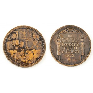 MEDAL, UCHWALENIE KONSTYTUCJI MARCOWEJ, 1921