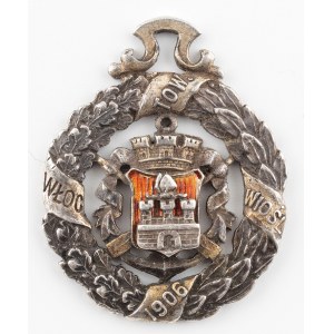 BADGE, 20 YEARS OF THE WLOCLAWEK ROWING SOCIETY, 1906