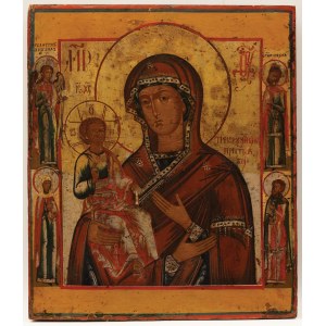 ICCON OF THE MOTHER OF GOD THREE-HANDED, Russia, early 19th century.