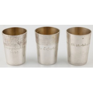 THREE MUGS, Germany, Waldstetten, Emil Herman, after 1941