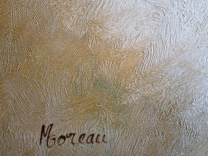 Nicolas Moreau, Fruits sur une nappe blanche, rok nieznany
