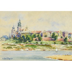 Jerzy PAWŁOWSKI (1909-1989), Blick auf den Wawel-Hügel