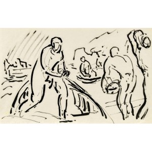 Leopold GOTTLIEB (1883-1934), Skizzen von Menschen