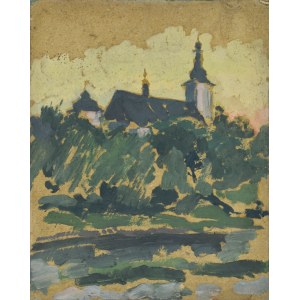 Józef PIENIĄŻEK (1888-1953), Blick auf die Kirchtürme