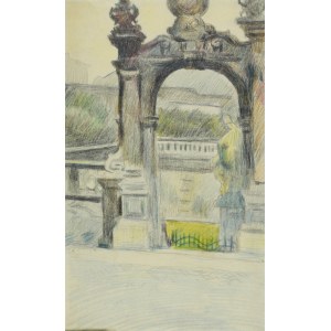 Stanisław KAMOCKI (1875-1944), Sadzawka św. Stanisława przy kościele Paulinów na Skałce, ok. 1910