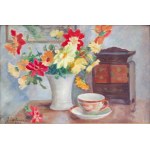 Juliusz CZECHOWICZ (1894-1974), Martwa natura z kwiatami, 1947