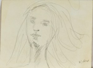 Konrad SRZEDNICKI (1894-1993), Głowa kobiety z rozpuszczonymi włosami