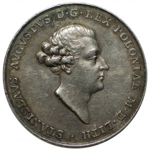 Medal koronacyjny z 1764 roku autorstwa Tomasza Pingo