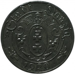 10 fenigów, 1920, 56 perełek