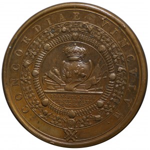 Medal sygn I. MAVGER. F. wybity w 1675 r., dla uczczenia zwycięstw króla polskiego Jana III Sobieskiego