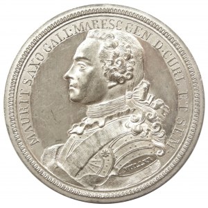 Maurycy Saski (nieślubny syn króla polskiego Augusta III), medal z 1750 