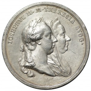 medal z 1773 roku autorstwa Krafta wybity z okazji przyłączenia Galicji i Lodomerii do Austrii