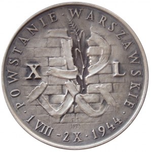 Powstanie Warszawskie, medal autorstwa Tadeusza Tchórzewskiego