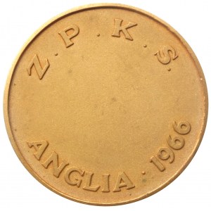 Medal muillenium Z.P.K.S. Anglia 1966 - tombak złocony