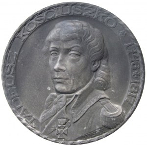 Tadeusz Kościuszko, -medal autorstwa Jana Wysockiego wybity z okazji setnej rocznicy śmierci 1917 r.