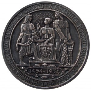 Medal 500-lecie powrotu Gdańska do Polski- rzadki, 40 sztuk