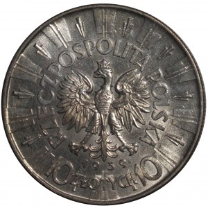 10 złotych, 1939, Warszawa, Józef Piłsudski