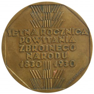Medal na setną rocznicę powstania listopadowego projektu Stanisława Repety