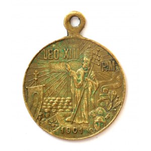 Medalik religijny - Leo XIII - 1901