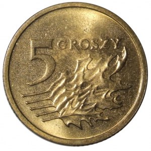5 groszy 2001 - ODWROTKA