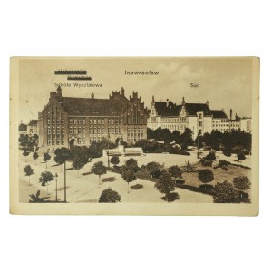 INOWROCŁAW Faculty School / Court, postcard sent 28.VIII.1924.
