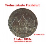 Patera z talarami wykonana dla uczczenia zjednoczenia Niemiec (1871) oraz złotych godów pary królewskiej Królestwa Saksonii - Jana Wettyna i Amelii Wittelsbach (1872) - UNIKAT!