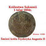 Patera z talarami wykonana dla uczczenia zjednoczenia Niemiec (1871) oraz złotych godów pary królewskiej Królestwa Saksonii - Jana Wettyna i Amelii Wittelsbach (1872) - UNIKAT!