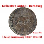 Patera z talarami wykonana dla uczczenia zjednoczenia Niemiec (1871) oraz złotych godów pary królewskiej Królestwa Saksonii - Jana Wettyna i Amelii Wittelsbach (1872) - UNIKAT!