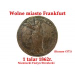 Patera z talarami wykonana dla uczczenia zjednoczenia Niemiec (1871) oraz złotych godów pary królewskiej Królestwa Saksonii - Jana Wettyna i Amelii Wittelsbach (1872) - UNIKAT!