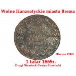 Patera z talarami wykonana dla uczczenia zjednoczenia Niemiec (1871) oraz złotych godów pary królewskiej Królestwa Saksonii - Jana Wettyna i Amelii Wittelsbach (1872) - UNIKAT!