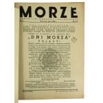 Programm der Schifffahrtsakademie anlässlich des 19. Jahrestages der Rückeroberung des polnischen Meeres am 12.02.1939 + Ausgabe der Monatszeitschrift MORZE vom Juli 1938.