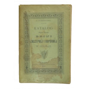 STARZYŃSKI B. - Katalog für die Herstellung von Zaczepnej und Odpornej in Polen, Lwów 1894r., SEHR RAR