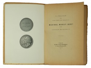 MICKIEWICZ Władysław La trilogie du College de France Mickiewicz, Michelet, Quinet, Paris 1924r.
