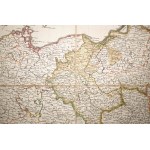 [Mapa Polska] MENTELLE Edme - Carte de L'Ancien Royaume de Pologne / Mapa bývalého Polského království, rozděleného mezi Rusko, Prusko a Rakousko, podle postupných smluv z let 1772, 1793 a 1795. Zahrnuje také Pruské království. Paříž kolem roku 1800,