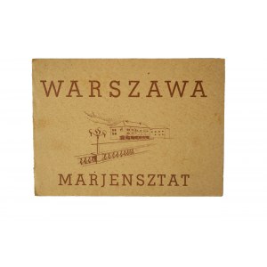 Warszawa Mariensztat, zestaw fotografii, leporello z serii Albumiki Warszawy, album nr IV, f. 10,5 x 7,5cm