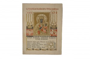 Litany of the Polish Nation - patriotic print in leporello form according to a design by Jan Bukowski, 1915.