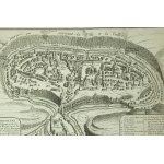 [17. stol.] KAMIENIEC PODOLSKI - Pohled na město z ptačí perspektivy, Nicolas De Fer, Paříž 1691.