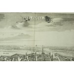 [ELBLĄG - XVIIIw.] Elbing ville de la Prusse Royale, panorama Elbląga [przed 1730r.] wyd. A.Leide chez Pierre ban der Aa., miedzioryt, akwaforta, f. 38,5 x 31,5cm