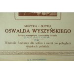 Lied für Mutter. Musik und Text von Oswald Wyszynski. Gestempelt Geschenk des Autors an den Fonds für die Witwen und Waisen der gefallenen polnischen Soldaten.