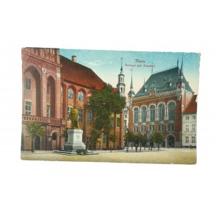 TORUŃ City Hall and Artus Court / Thorn Rathaus und Artushof, uncirculated