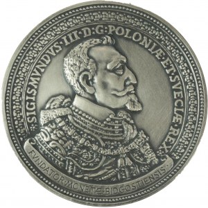 Medaila založenia mincovne v Bydgoszczi Žigmundom III. / 50 rokov pobočky PTAiN v Bydgoszczi, postriebrená