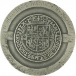 [Srebro] Medal z okazji 400 rocznicy utworzenia mennicy w Bydgoszczy 1594 - 1994, średnica 70mm, waga 140,7g, próba 925 na rancie