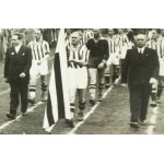 [II RP] Zestaw fotografii związanych z kadrą klubu CRACOVIA z lat 1937-39, obóz w Kozienicach 15-30.VIII.1937r., mecz z Lwowem 29.V.1939r., Cracovia - AKS 4.IX.1938r.