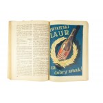 Kalendarz IKC na rok 1935 z pięknymi, kolorowymi reklamami m.in.: Franck kawa Kneippa, Polskie Koleje Państwowe, Barwolit papa bitumiczna