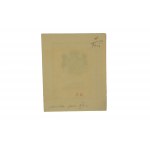 Exlibris GUMNISKA, na odwrocie stempel kolekcjonera J.F., sygnowany AGRY GRr, papier żeberkowy, pocz. XXw.