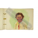 [LIGOŃ] Skizzenbuch mit Originalwerken von 1934-40, Werke signiert LIGOŃ, f. 33 x 24,5cm EINZIGARTIG !
