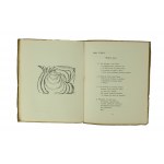 LESZCZYŃSKI Jan - Metafyzika a konstrukce. Poezje, Krakov 1926, vyzdobená kniha Zdzisława Truskolaského.