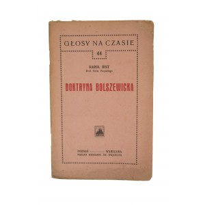 RIST Karol - Doktryna bolszewicka, Poznań 1921r.